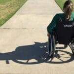 woman in wheelchair